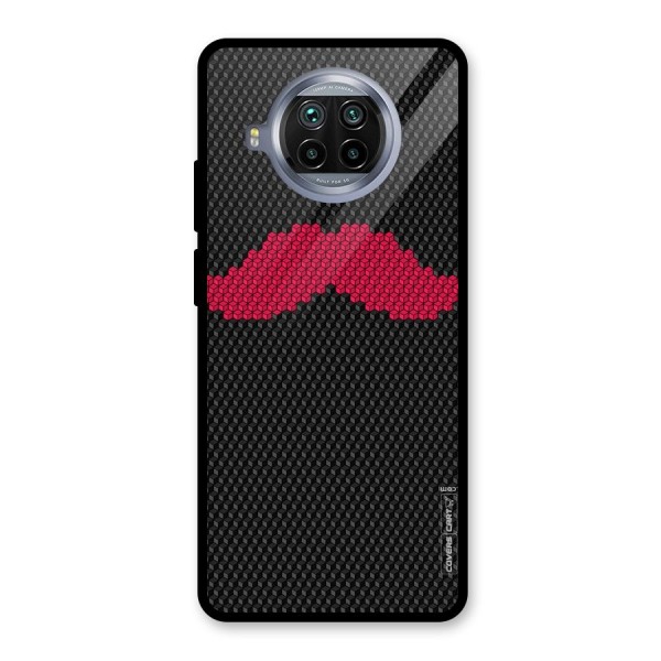 Pink Moustache Glass Back Case for Mi 10i