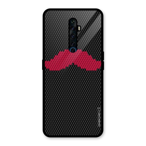 Pink Moustache Glass Back Case for Oppo Reno2 Z