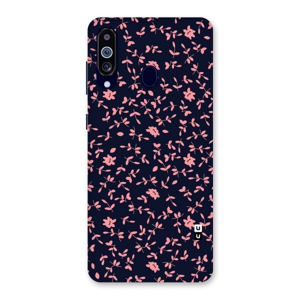 Pink Plant Design Back Case for Galaxy A60