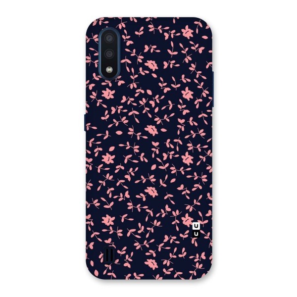 Pink Plant Design Back Case for Galaxy M01