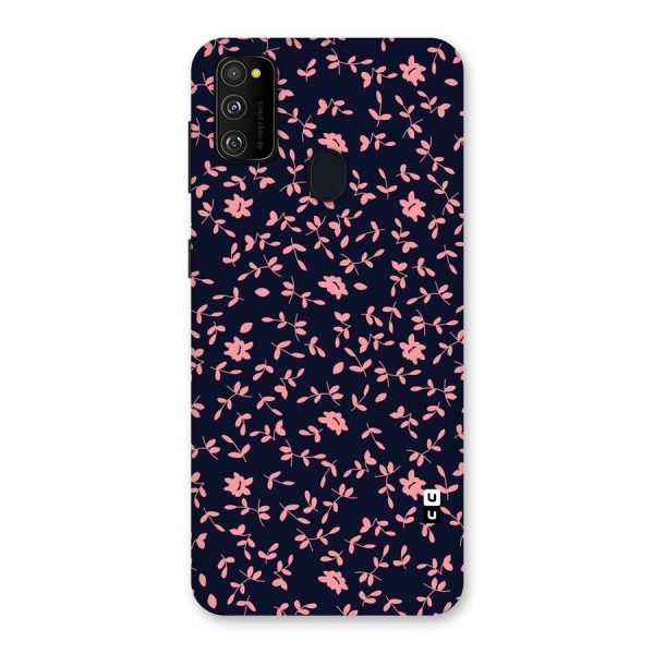 Pink Plant Design Back Case for Galaxy M21