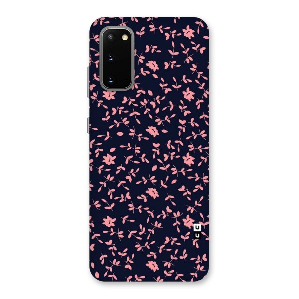 Pink Plant Design Back Case for Galaxy S20