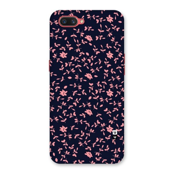 Pink Plant Design Back Case for Oppo A3s