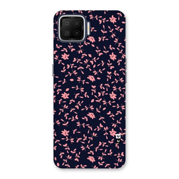 Pink Plant Design Back Case for Oppo F17