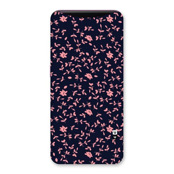 Pink Plant Design Back Case for Oppo Find X