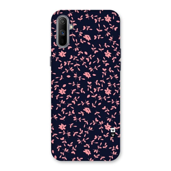 Pink Plant Design Back Case for Realme C3