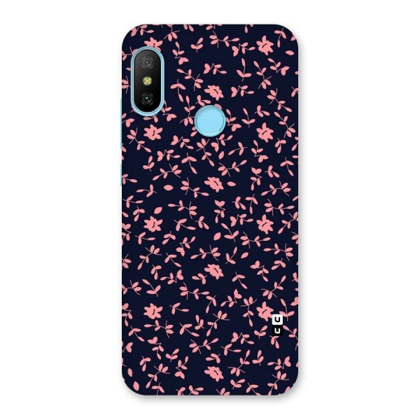 Pink Plant Design Back Case for Redmi 6 Pro