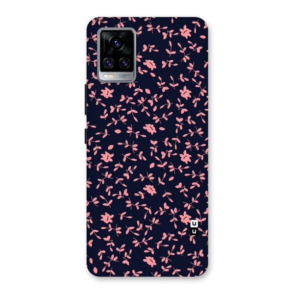 Pink Plant Design Back Case for Vivo V20 Pro