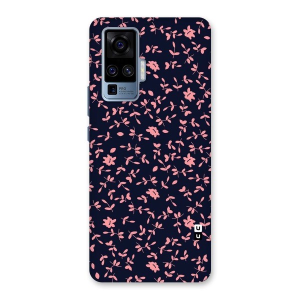 Pink Plant Design Back Case for Vivo X50 Pro