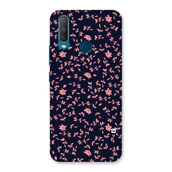 Pink Plant Design Back Case for Vivo Y15