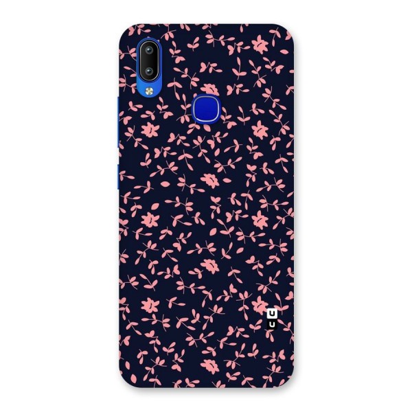 Pink Plant Design Back Case for Vivo Y91