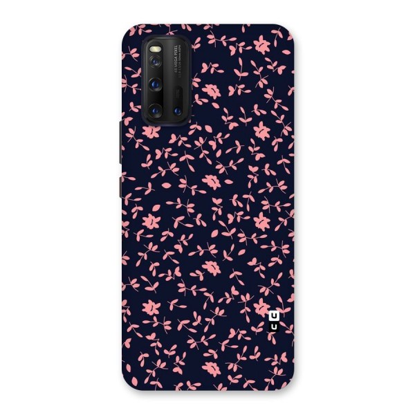 Pink Plant Design Back Case for Vivo iQOO 3