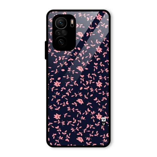 Pink Plant Design Glass Back Case for Mi 11x