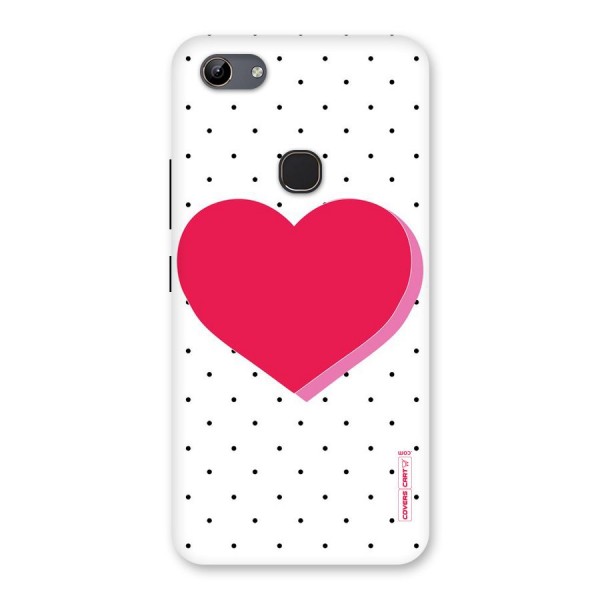 Pink Polka Heart Back Case for Vivo Y81