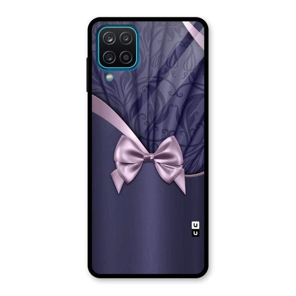 Pink Ribbon Glass Back Case for Galaxy A12