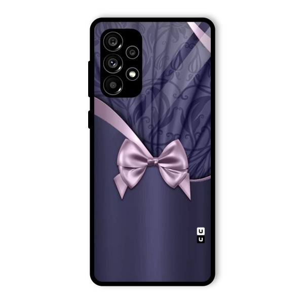 Pink Ribbon Glass Back Case for Galaxy A73 5G