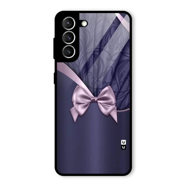 Pink Ribbon Glass Back Case for Galaxy S21 5G