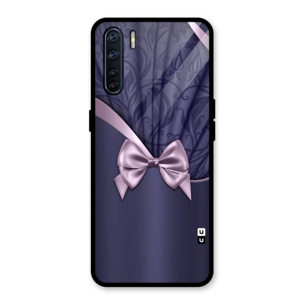 Pink Ribbon Glass Back Case for Oppo F15