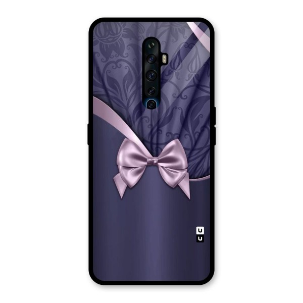 Pink Ribbon Glass Back Case for Oppo Reno2 Z