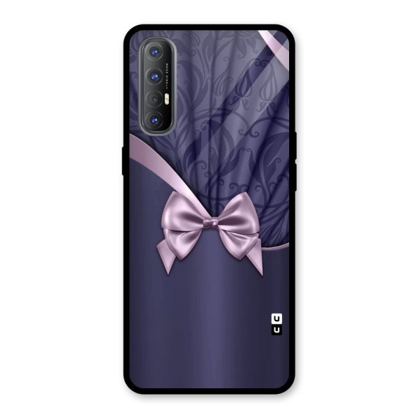 Pink Ribbon Glass Back Case for Oppo Reno3 Pro