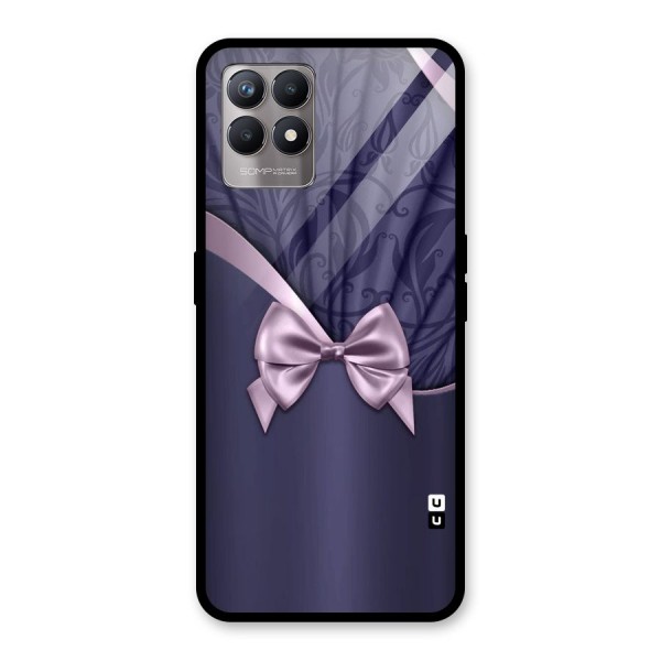 Pink Ribbon Glass Back Case for Realme 8i