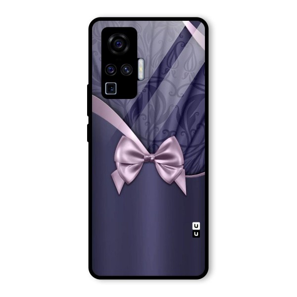 Pink Ribbon Glass Back Case for Vivo X50 Pro