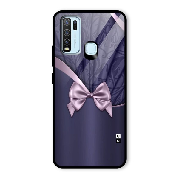 Pink Ribbon Glass Back Case for Vivo Y50