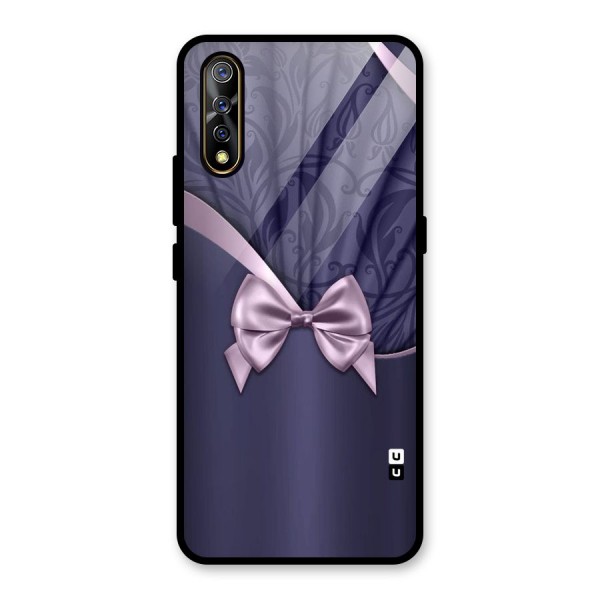 Pink Ribbon Glass Back Case for Vivo Z1x