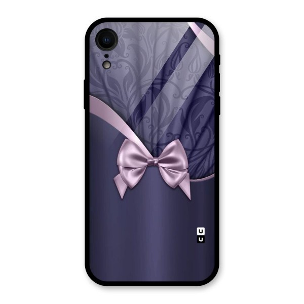 Pink Ribbon Glass Back Case for XR