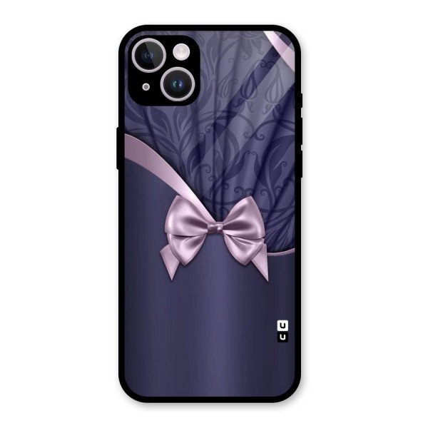 Pink Ribbon Glass Back Case for iPhone 14 Plus