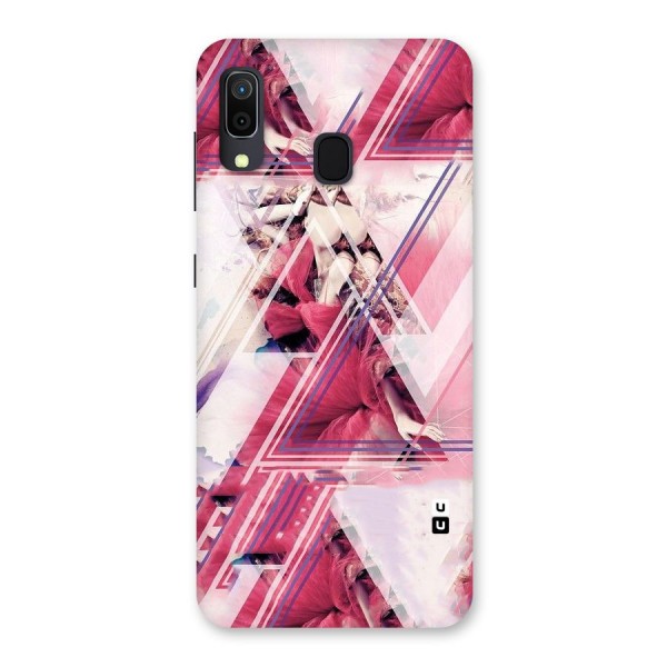 Pink Rose Abstract Back Case for Galaxy A20