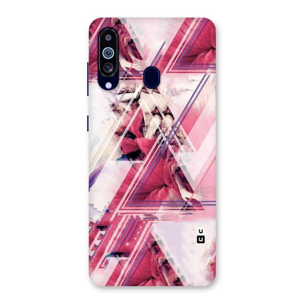 Pink Rose Abstract Back Case for Galaxy A60