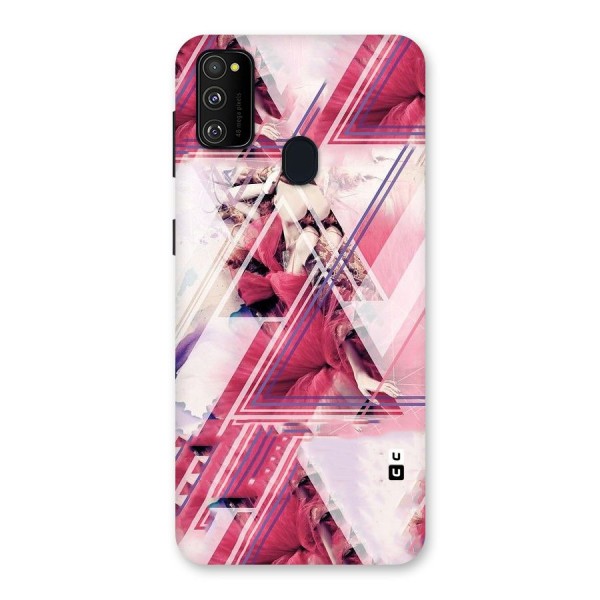 Pink Rose Abstract Back Case for Galaxy M21