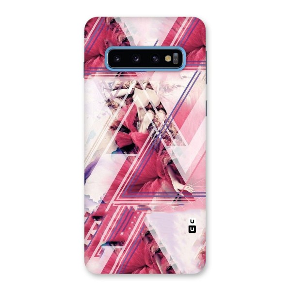 Pink Rose Abstract Back Case for Galaxy S10