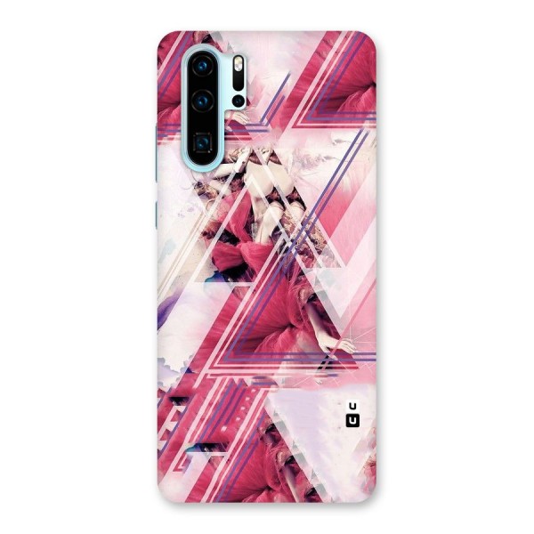 Pink Rose Abstract Back Case for Huawei P30 Pro