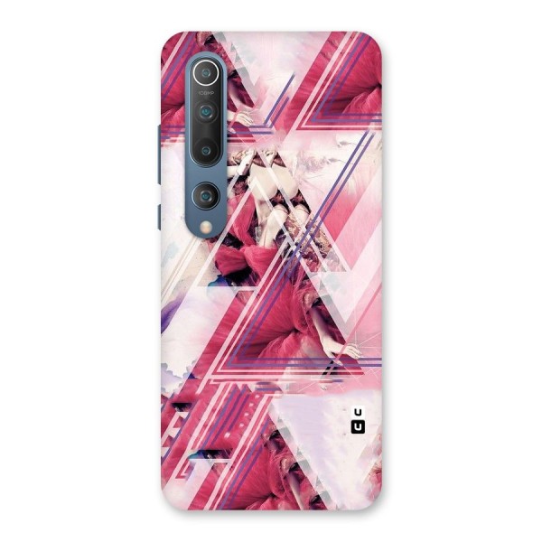 Pink Rose Abstract Back Case for Mi 10