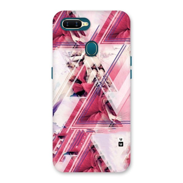 Pink Rose Abstract Back Case for Oppo A12