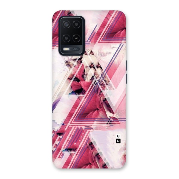 Pink Rose Abstract Back Case for Oppo A54