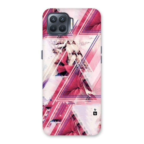 Pink Rose Abstract Back Case for Oppo F17 Pro