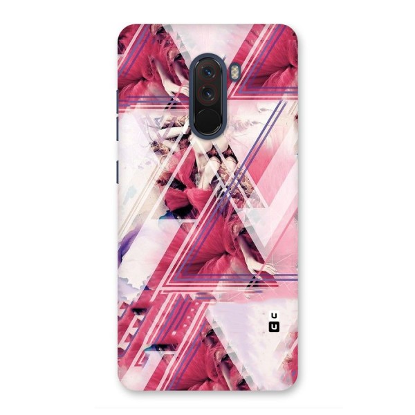 Pink Rose Abstract Back Case for Poco F1