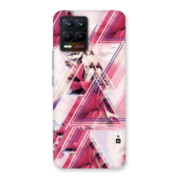 Pink Rose Abstract Back Case for Realme 8