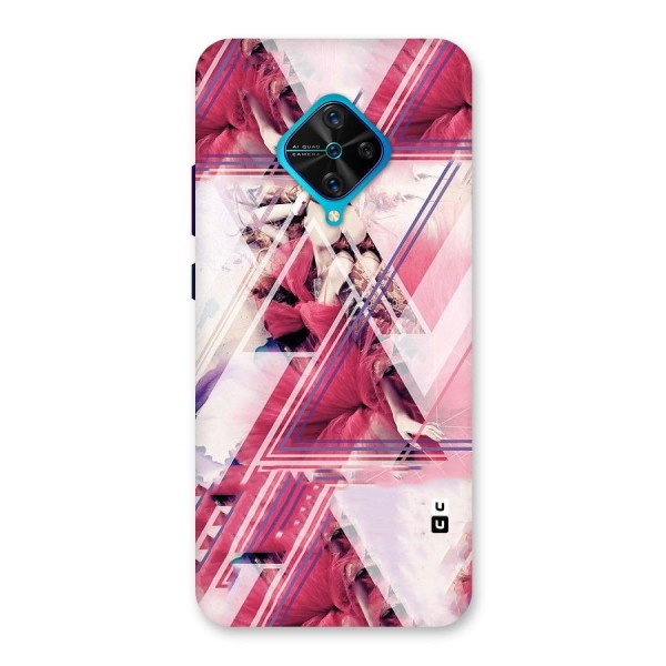 Pink Rose Abstract Back Case for Vivo S1 Pro