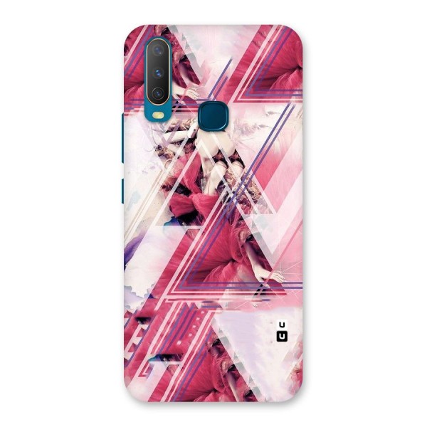 Pink Rose Abstract Back Case for Vivo U10