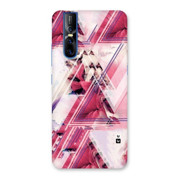 Pink Rose Abstract Back Case for Vivo V15 Pro