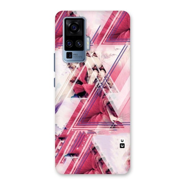 Pink Rose Abstract Back Case for Vivo X50 Pro