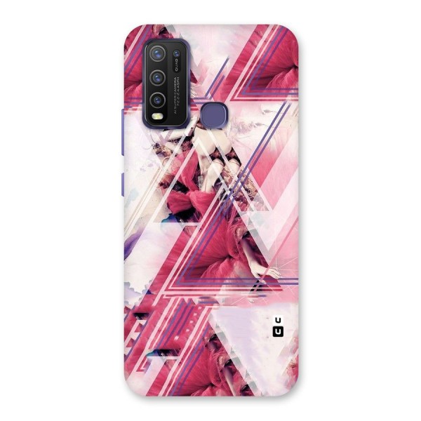 Pink Rose Abstract Back Case for Vivo Y30