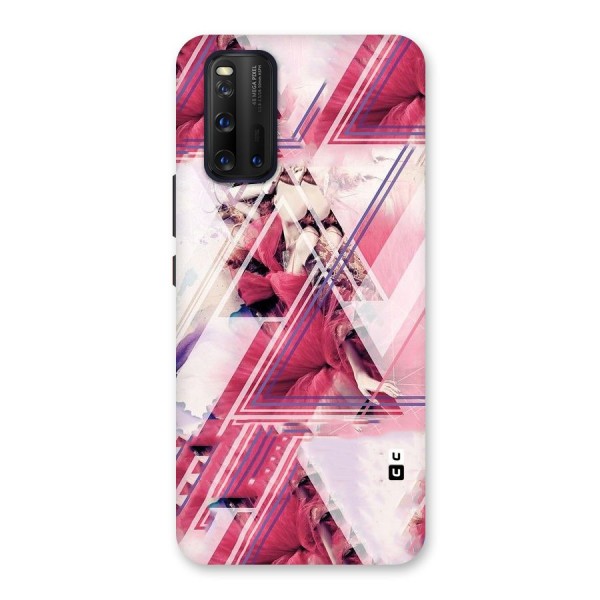 Pink Rose Abstract Back Case for Vivo iQOO 3