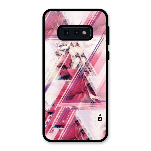 Pink Rose Abstract Glass Back Case for Galaxy S10e