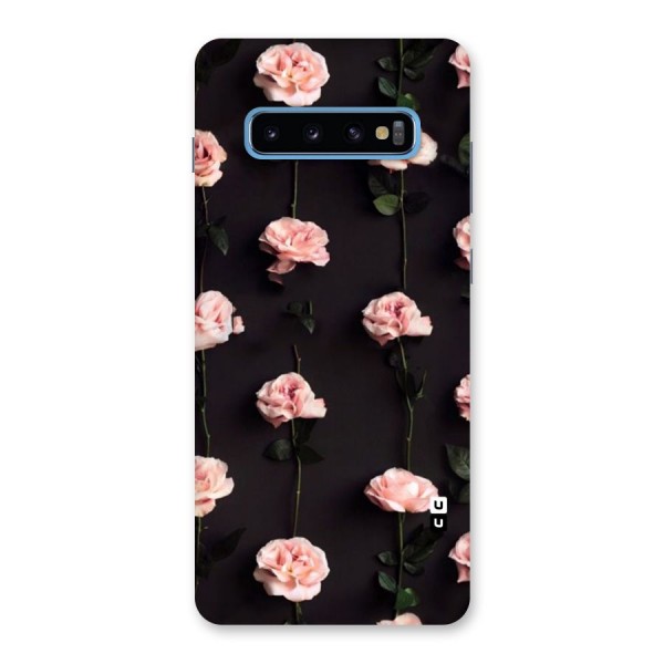 Pink Roses Back Case for Galaxy S10 Plus