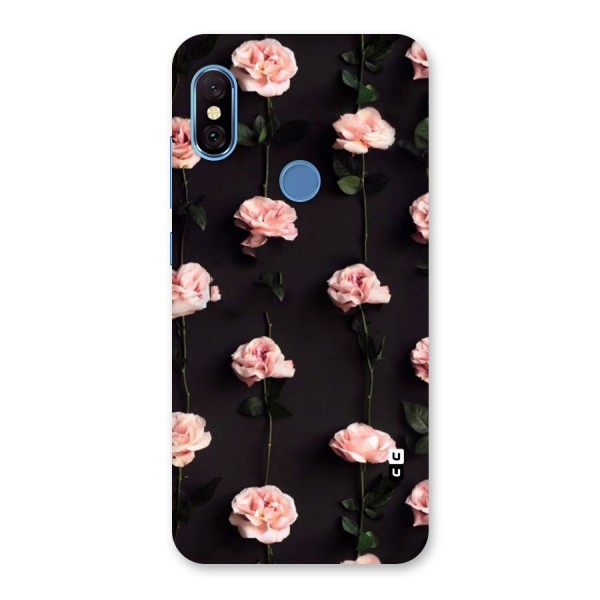 Pink Roses Back Case for Redmi Note 6 Pro